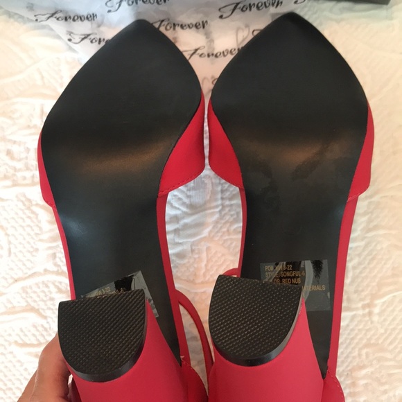 NEW red heels 8.5 - Picture 6 of 9